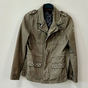 Vintage Army Studded Jacket